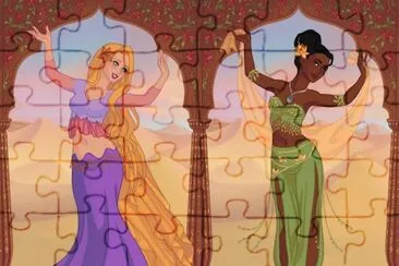 Rapunzel Tiana jigsaw puzzle