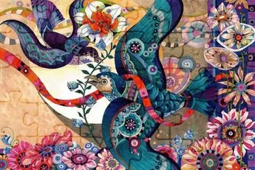 Fantasy Birds by David Galchutt