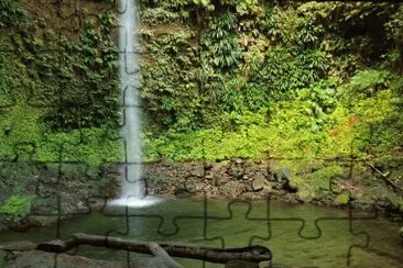CaÃ­da de Spanny. Isla Dominica jigsaw puzzle