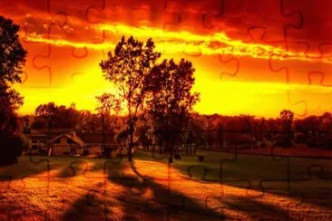 ocaso naranja jigsaw puzzle