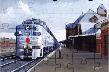 train jigsaw puzzle
