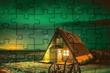 Noche estrellada- Islandia jigsaw puzzle