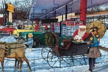 Santa 's pit stop