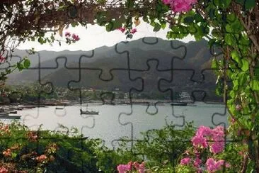 ventana de flores jigsaw puzzle