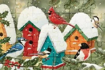 Birds Village jigsaw puzzle