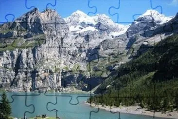 lago oeschinen jigsaw puzzle