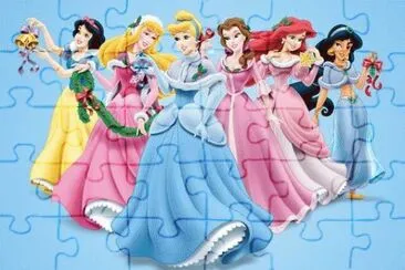 פאזל של SnowWhite Aurora Cinderella Belle Ariel Jasmine