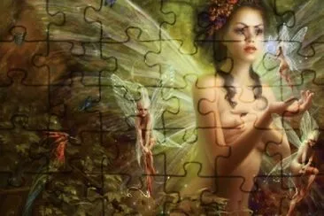 Fadas, duendes e ninfas. jigsaw puzzle