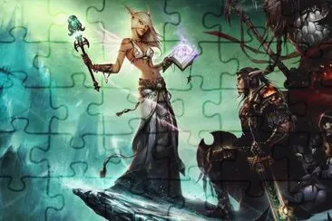 Fadas, duendes e ninfas. jigsaw puzzle
