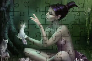 Fadas, duendes e ninfas.