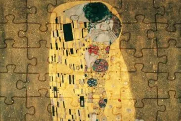 פאזל של O beijo-1908 (Gustav Klimt)
