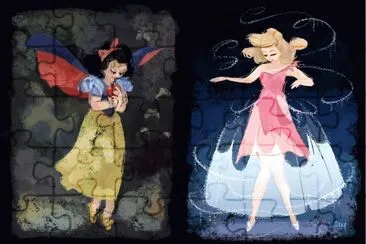 SnowWhite Cinderella jigsaw puzzle