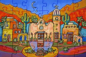 Desert Village New Mexico jigsaw puzzle