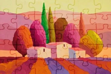 Colorful Hills by Sveta Esser jigsaw puzzle