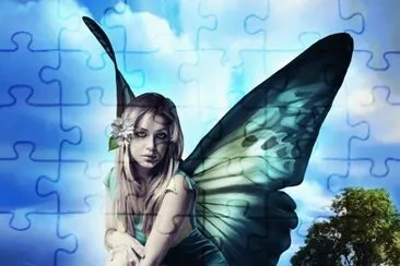 Fadas, duendes e ninfas. jigsaw puzzle