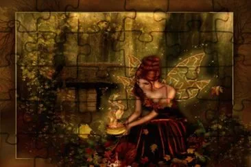 Fadas, duendes e ninfas. jigsaw puzzle