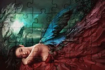 Fadas, duendes e ninfas. jigsaw puzzle