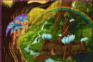 Fadas, duendes e ninfas. jigsaw puzzle