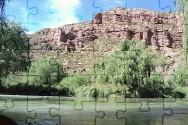 פאזל של CaÃ±Ã³n del Atuel. Mendoza. Argentina