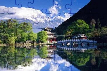 black dragon pool jigsaw puzzle