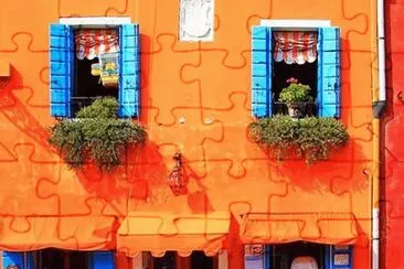 Casa en Burano-Venecia(Italia) jigsaw puzzle