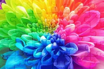 Colored jigsaw puzzle