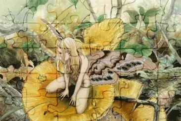 Fadas, duendes e ninfas. jigsaw puzzle