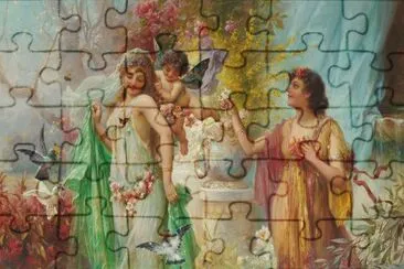 Fadas, duendes e ninfas. jigsaw puzzle