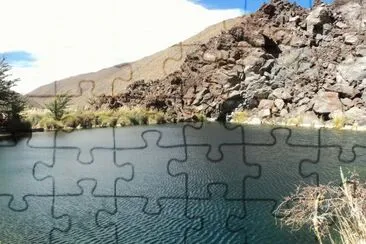 Laguna de la NiÃ±a Encantada. Mendoza. Argentina jigsaw puzzle
