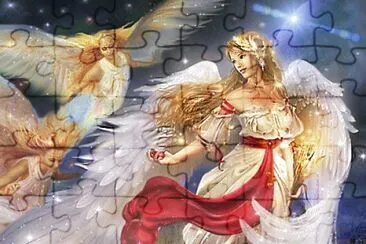 Fadas, duendes e ninfas. jigsaw puzzle