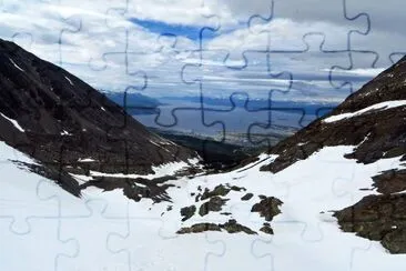 Glaciar Martial. Tierra del Fuego. Argentina jigsaw puzzle