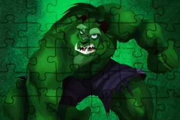 Beast as Hulk jigsaw puzzle