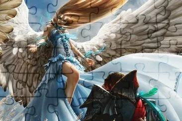 Fadas, duendes e ninfas. jigsaw puzzle