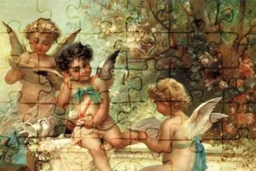 פאזל של Fadas, duendes e ninfas.