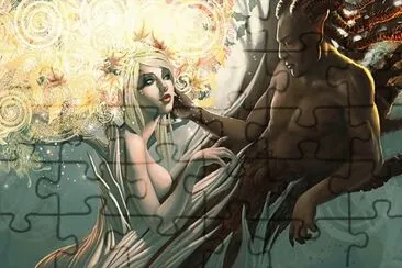 Fadas, duendes e ninfas.