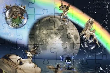 Fadas, duendes e ninfas. jigsaw puzzle