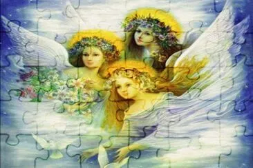 Fadas, duendes e ninfas. jigsaw puzzle