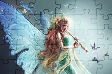 Fadas, duendes e ninfas. jigsaw puzzle