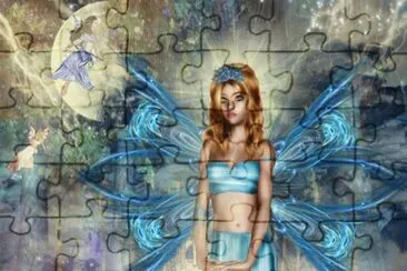 Fadas, duendes e ninfas. jigsaw puzzle