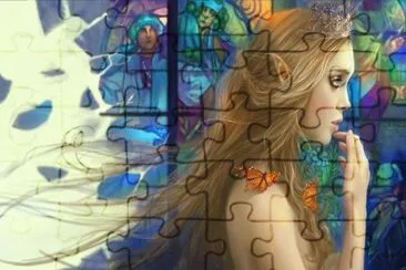 Fadas, duendes e ninfas. jigsaw puzzle