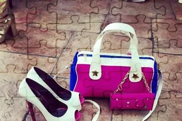 blanco con bolso jigsaw puzzle