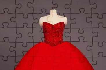 vestido rojo jigsaw puzzle