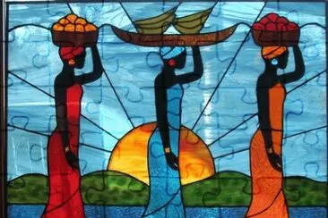 African Woman going to the Market