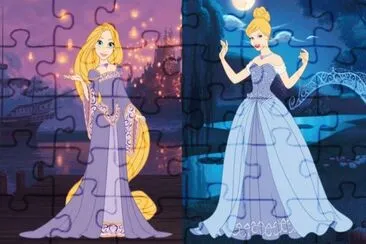 פאזל של Rapunzel Cinderella