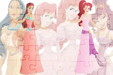 Pocahontas Ariel Megara jigsaw puzzle