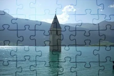 Lago di Resia jigsaw puzzle