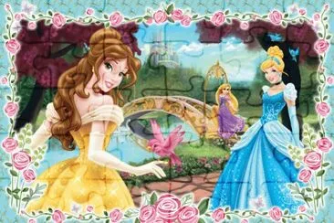 Belle Rapunzel Cinderella jigsaw puzzle
