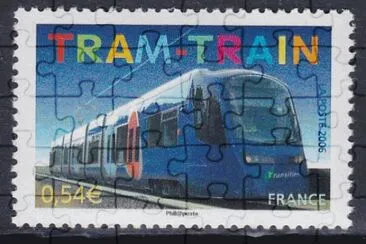 Tram-train jigsaw puzzle