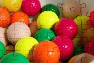 Colored Golf Balls jigsaw puzzle