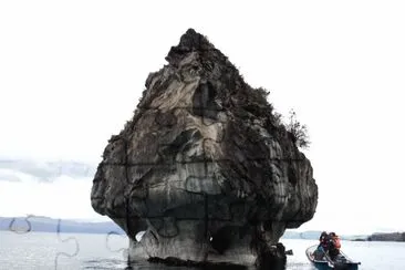 פאזל של catedral de marmol  lago gral carrera chile